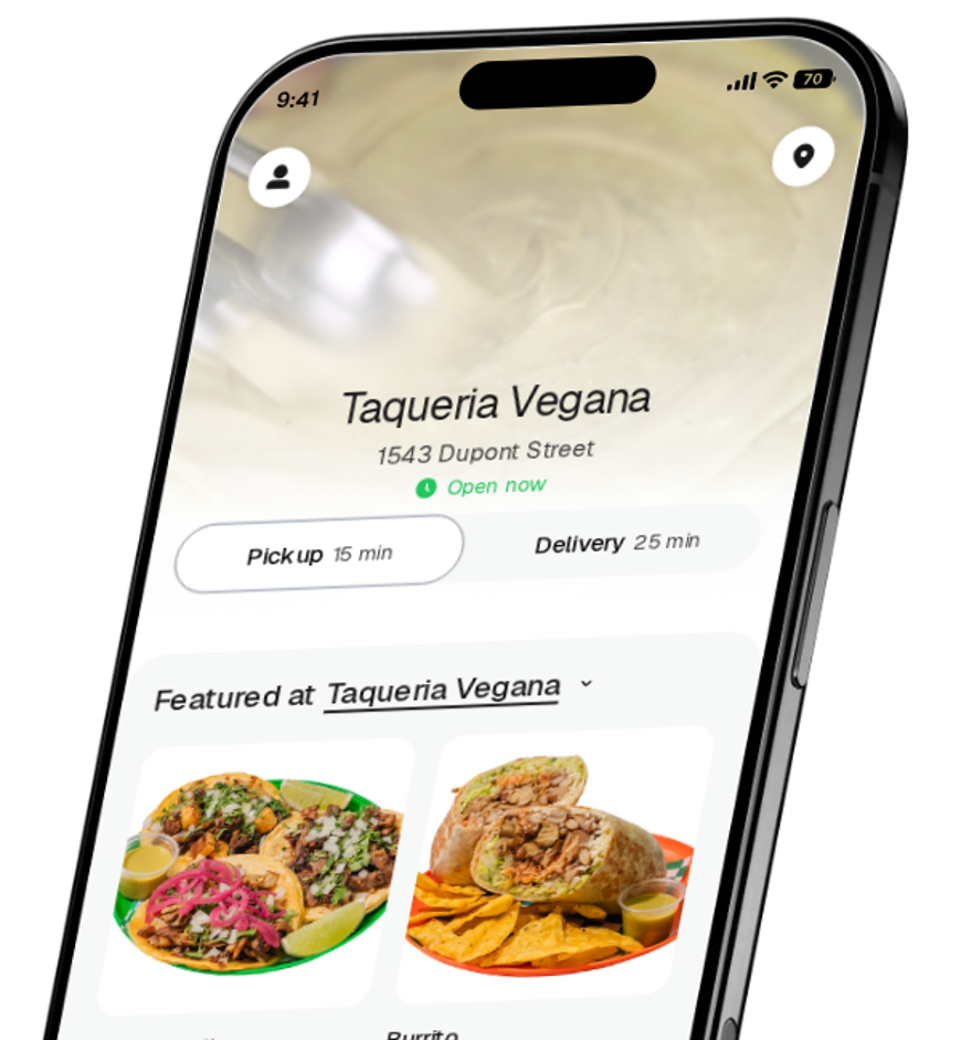 Taqueria Vegana app preview